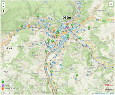 Aktuální poloha vozidel a jízdní řády DPMD, a.s.